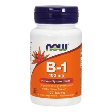Vitamin B1 100mg in Orange Bottle
