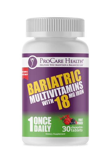 Multivitamin | 18mg Iron | Chewable | Fruit Punch | 30 Count