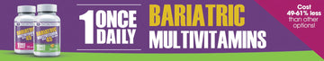 PRPCAREHEALTH Bariatric Multivitamins web banner - Once Daily.