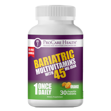 Bariatric Multivitamins 45mg in Orange Flavored 30ct Bottle