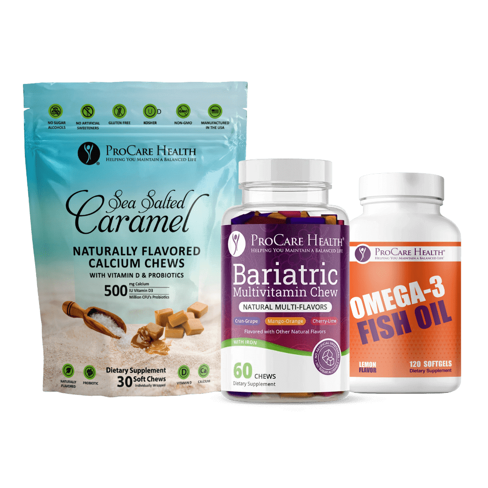 Brenda's Steady & Supported Bundle: Multivitamin Soft Chews, Omega-3, and Sea Salted Caramel Calcium Chews