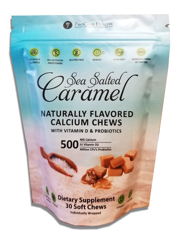 Calcium Soft Chew | Sea Salted Caramel | 30 Count