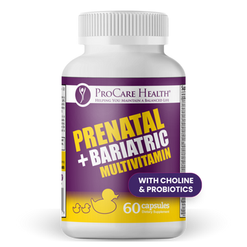 Bottle of Prenatal + Bariatric Multivitamin for Bariatric moms who are trying to conceive or expecting
