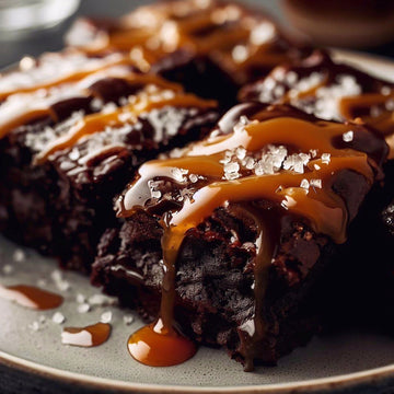 ProCare Health Products: Heating Protein & Calcium Supplements brownies with caramel drizzle and sea salt