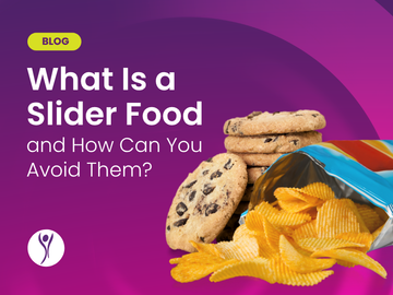 Chips and chocolate chip cookies next to the words "What is a Slider Food and How Can You Avoid them?"