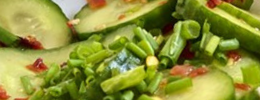Cucumber salad with sliced green onions