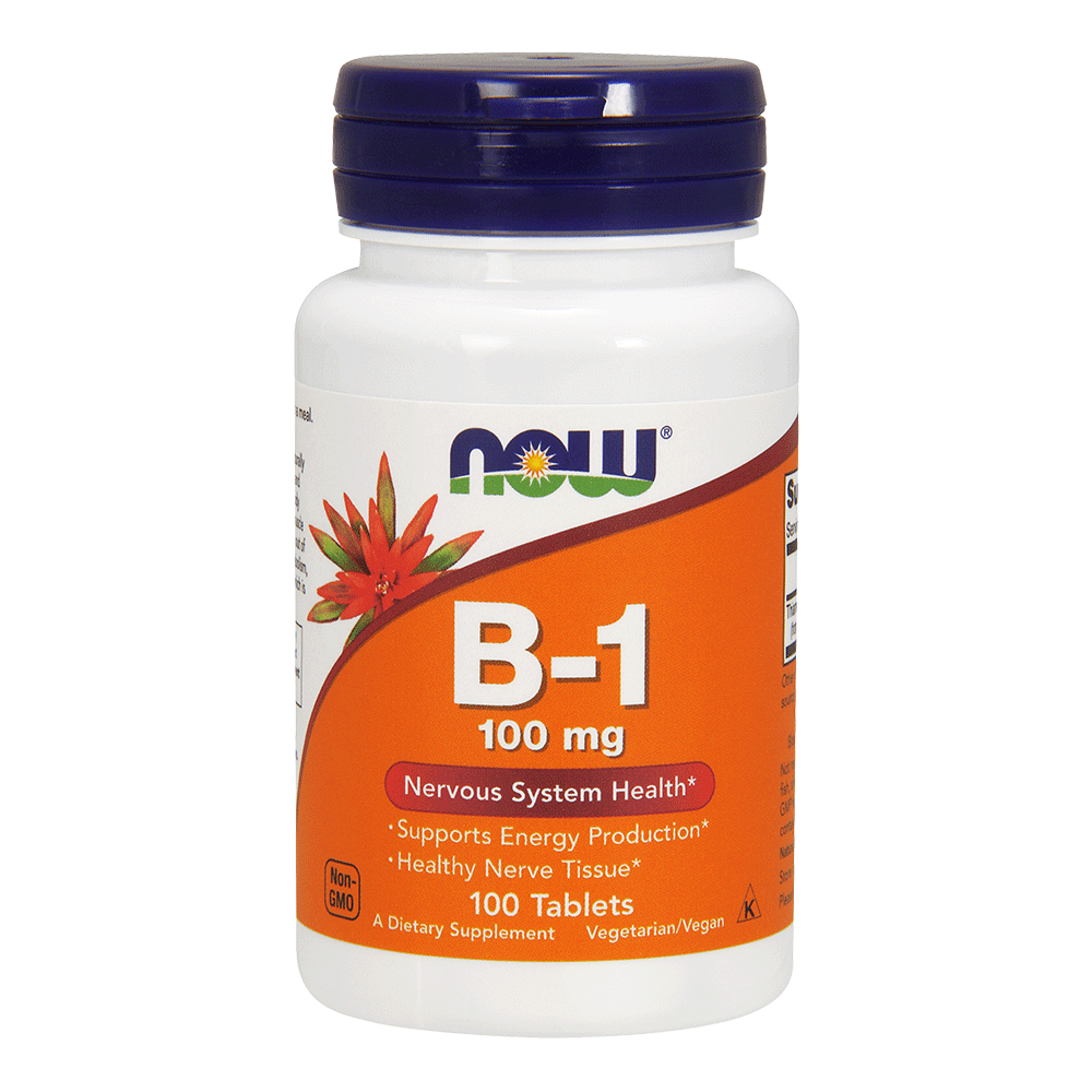 Vitamin B1 100mg in Orange Bottle