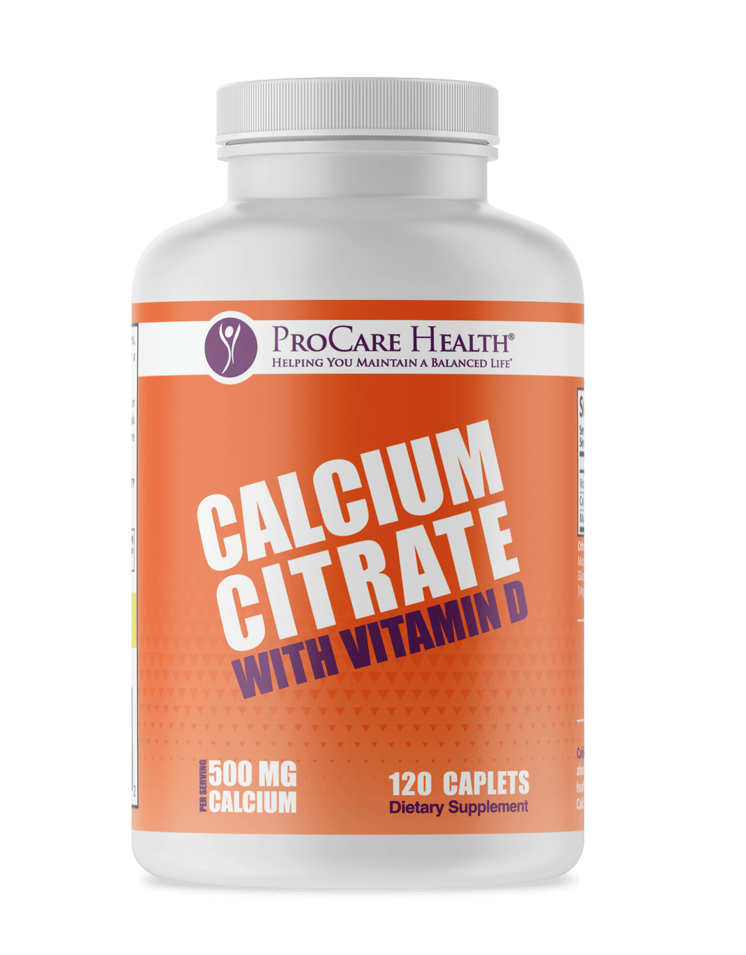 Calcium Citrate | Caplet | 500mg | 120 Count