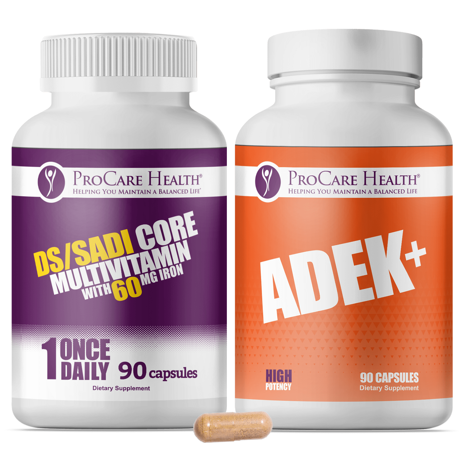 ProCare Health Core Plus Multivitamin and ADEK+ Capsules