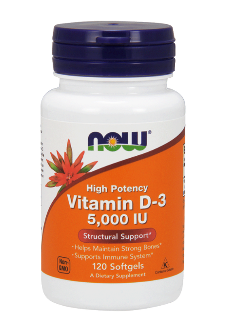 Vitamin D-3 | 5,000 IU | Softgel | 120 Count