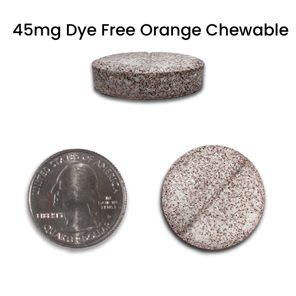 Bariatric Multivitamins 45mg in Orange Flavored Dye-Free Chewable