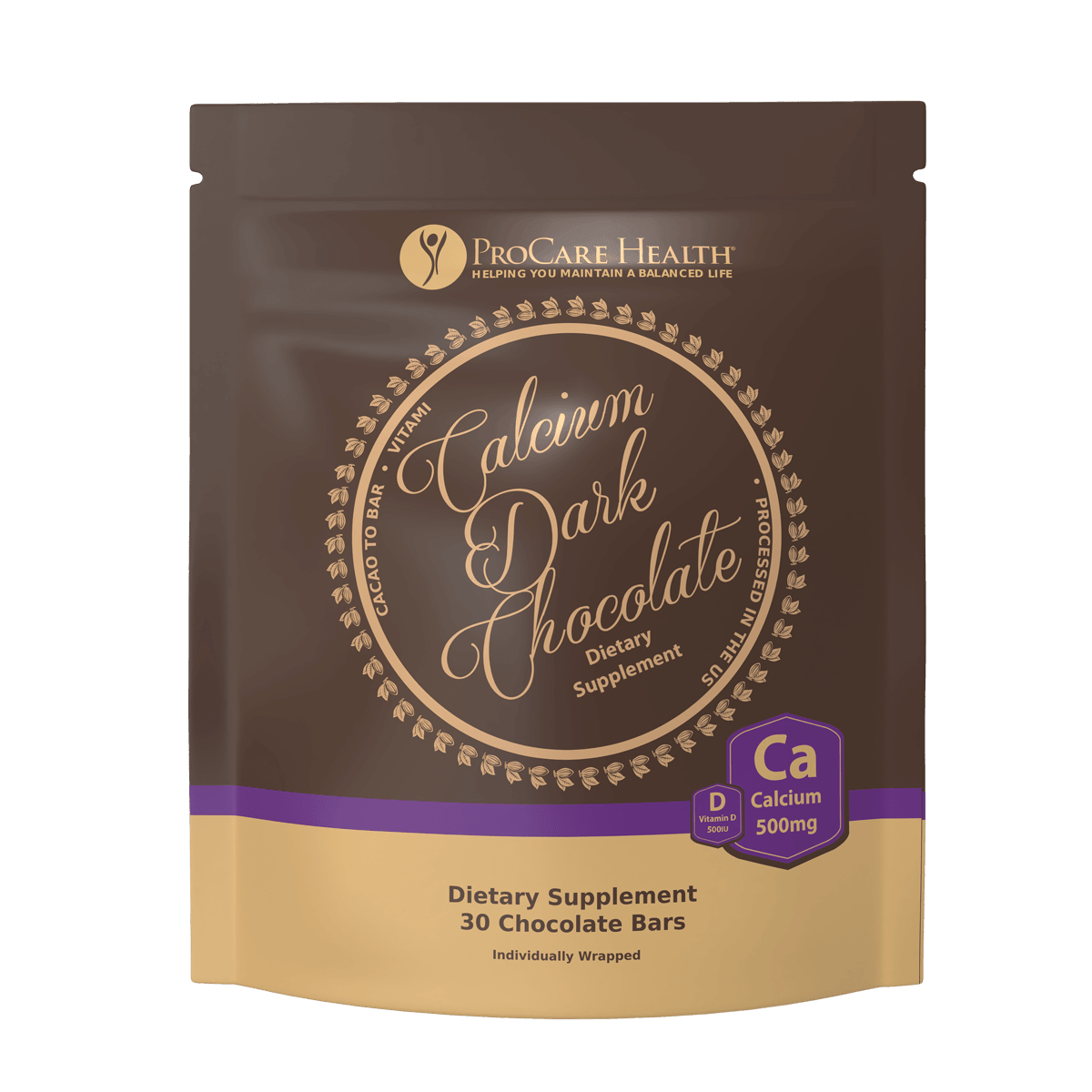 Dark Chocolate Calcium Bars