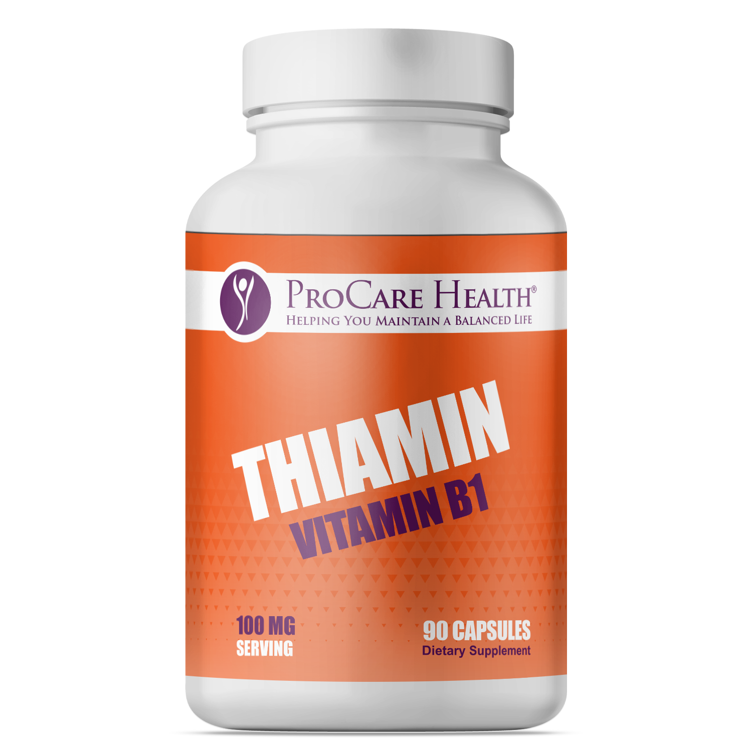Thiamin B1 supplement bottle (ProCare Health)