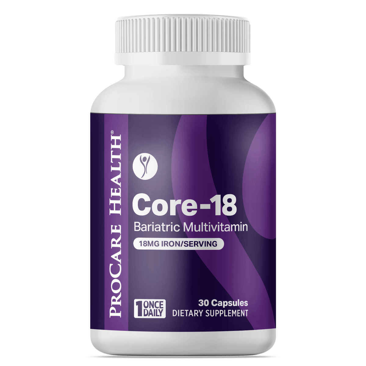 Core-18 Bariatric Multivitamin Capsules | 18mg Iron