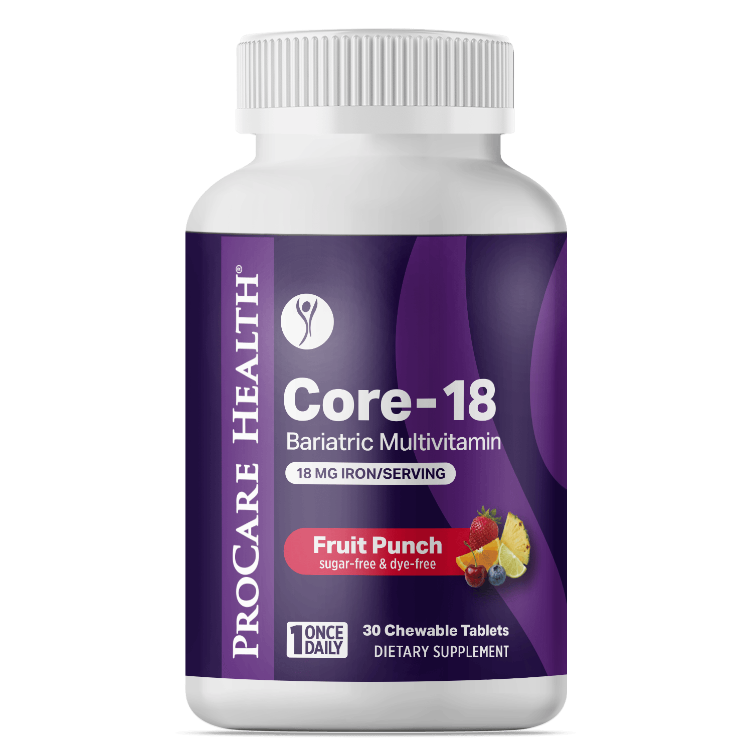 RERIGER Pmax ダイエットサプリ Chewable Bariatric Multivitamins with 18mg Iron - Fruit Punch