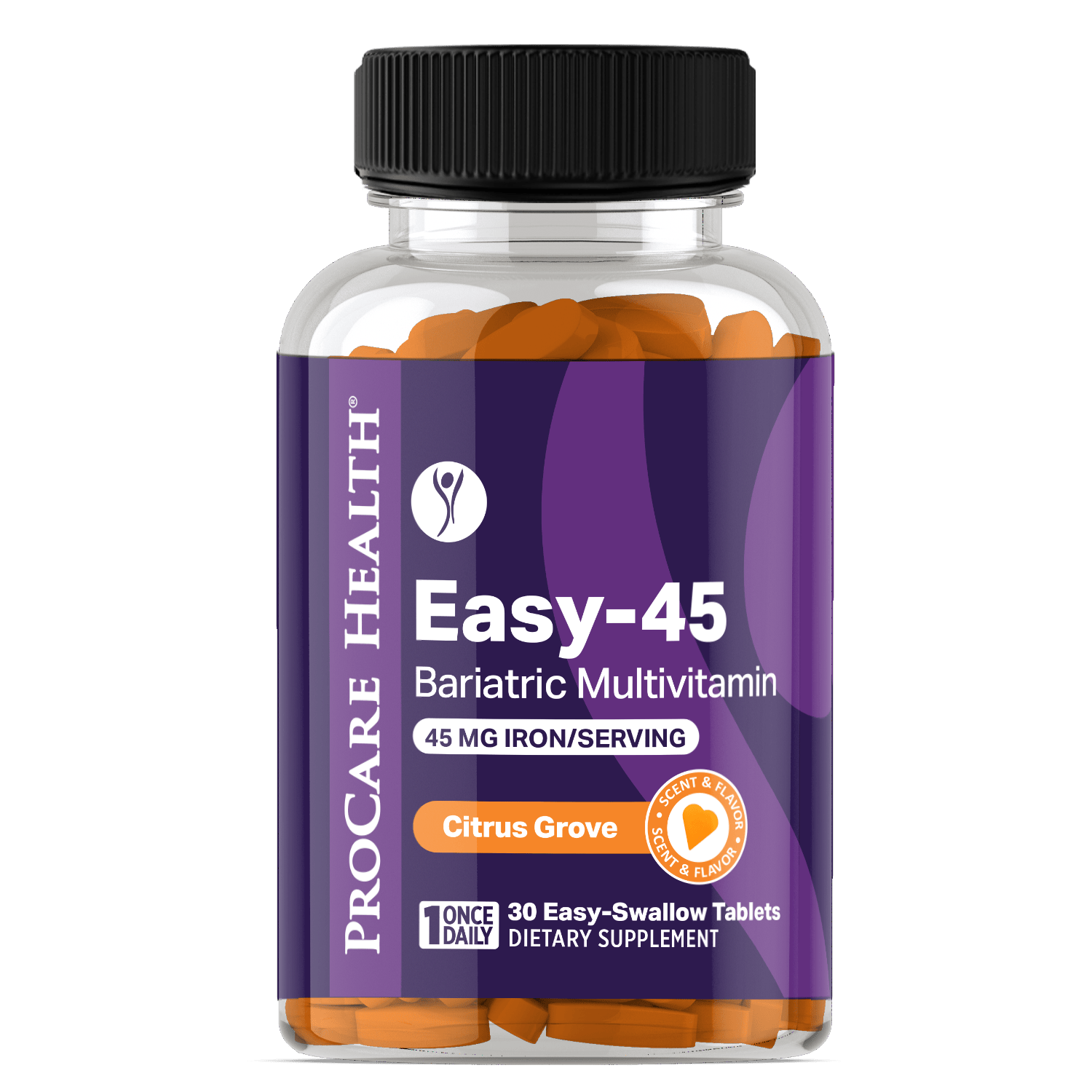 Bariatric Multivitamins with 45mg Iron | Easy-Swallow Citrus Grove
