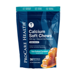 Calcium Chew | Sea Salted Caramel - Sea Salted Caramel Calcium Soft Chews, 30 count bag, dietary supplement.