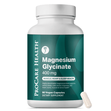ProCare Health Magnesium Glycinate 400mg 90 Vegan Capsules bottle front