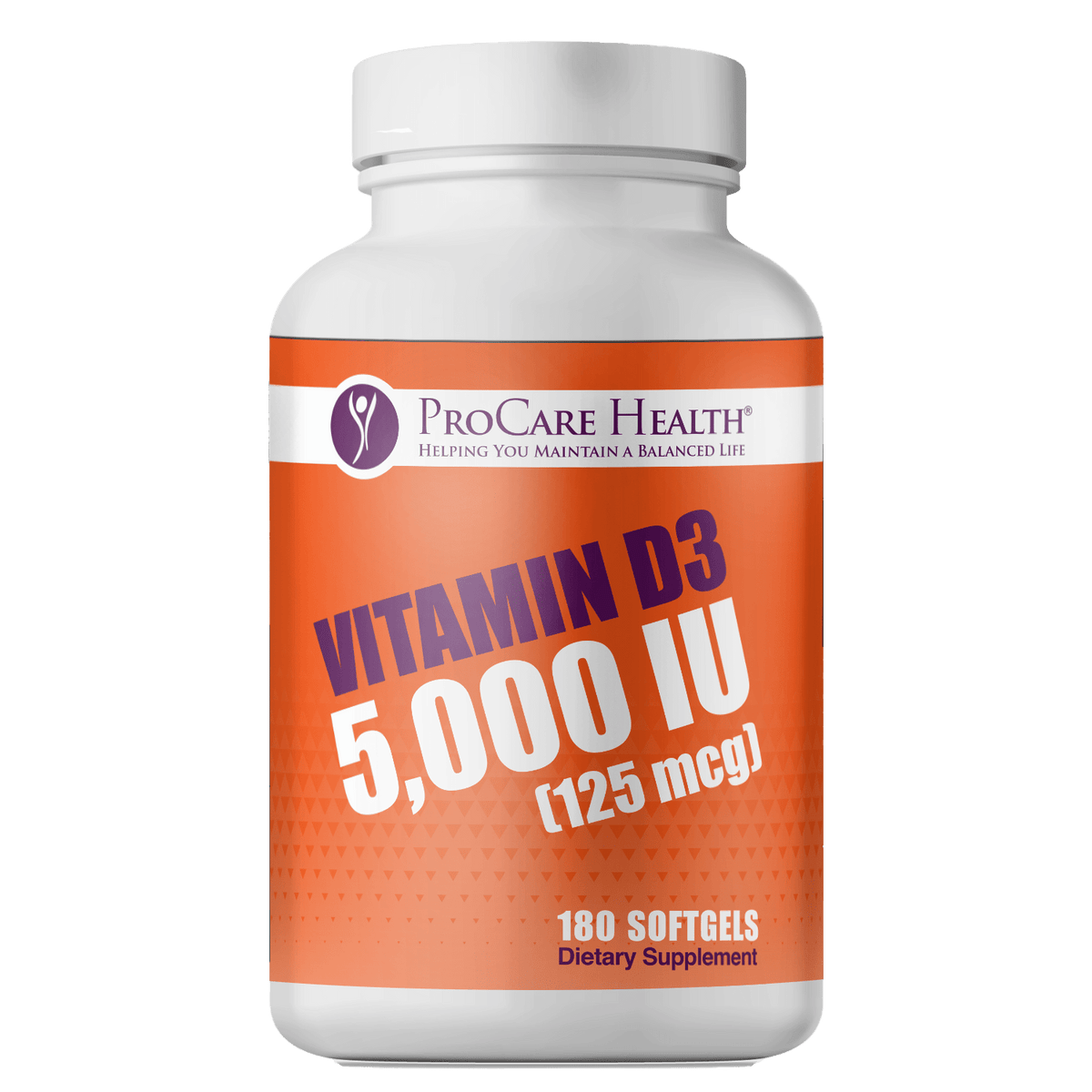 Vitamin D3 5,000 IU in 180ct Bottle