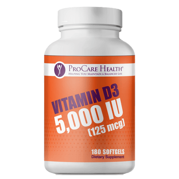 Vitamin D3 | 5,000 IU | Softgel | 180 Count