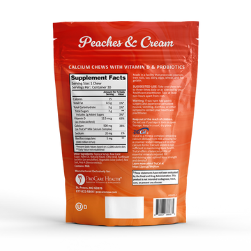 Calcium Soft Chew | Peaches & Cream