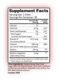 Calcium Soft Chew | Peaches & Cream
