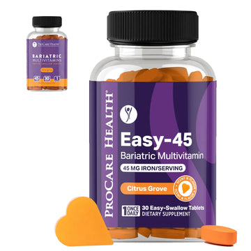 Easy-45 Bariatric Multivitamin Easy-Swallow Tablet | Citrus Grove | 45 mg Iron