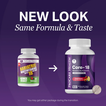 Core-18 Bariatric Multivitamin Chewable Tablet | Fruit Punch | 18 mg Iron