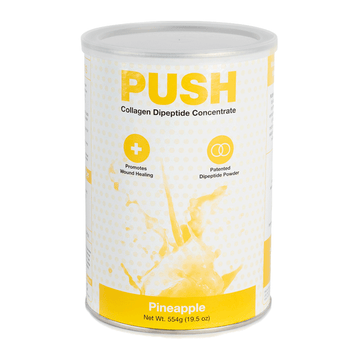 Push | Collagen Dipeptide Concentrate | Pineapple | 1 Canister | 72 Servings