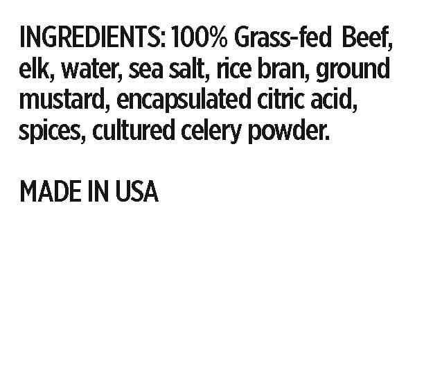 Beef & Elk Sausage Ingredients (Made in USA)