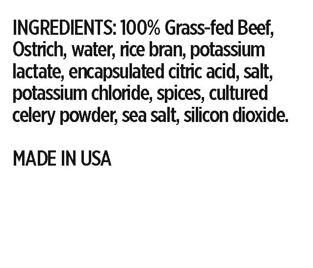 100% Grass-fed Beef, spices, and more. Made in USA.