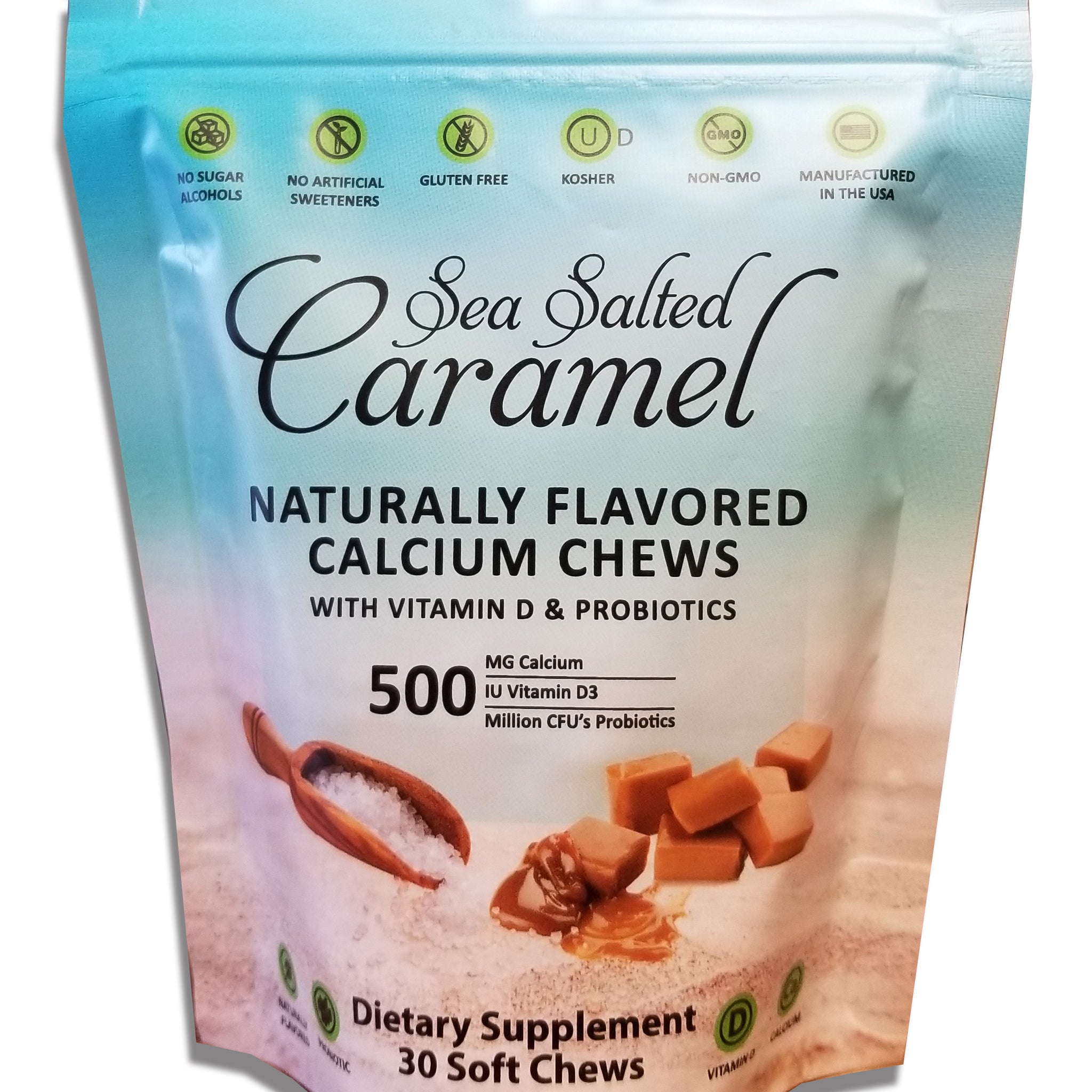 Calcium Soft Chew | Sea Salted Caramel | 30 Count