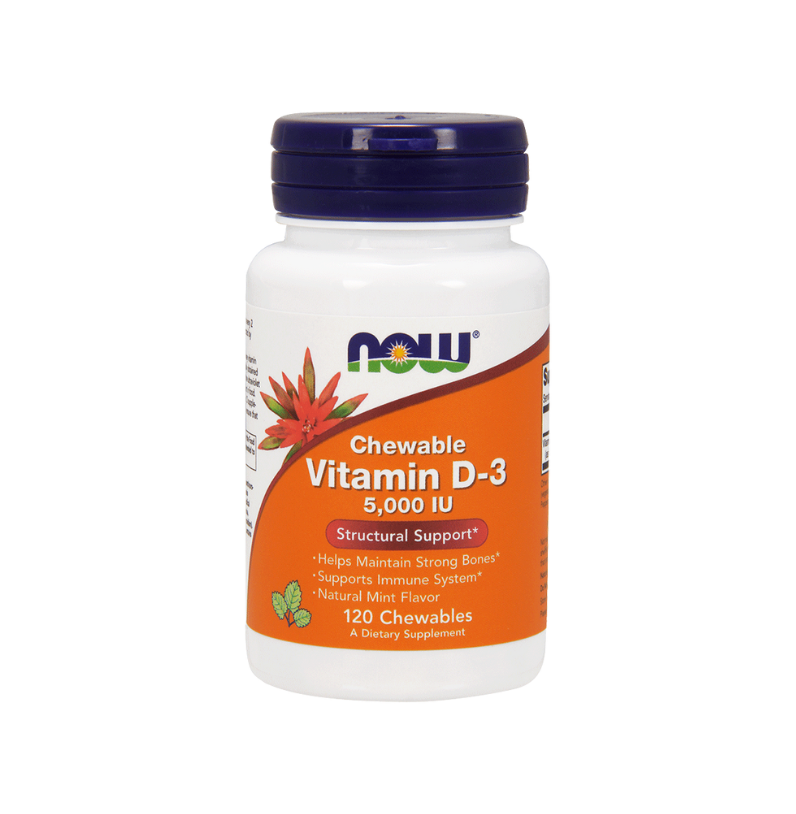 Vitamin D-3 | 5,000 IU | Mint Chewable | 120 Count