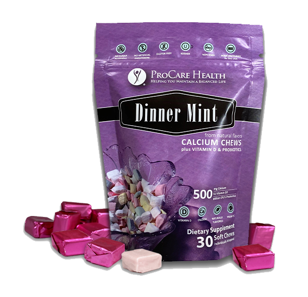 Calcium Soft Chew | Dinner Mint | 30 Count