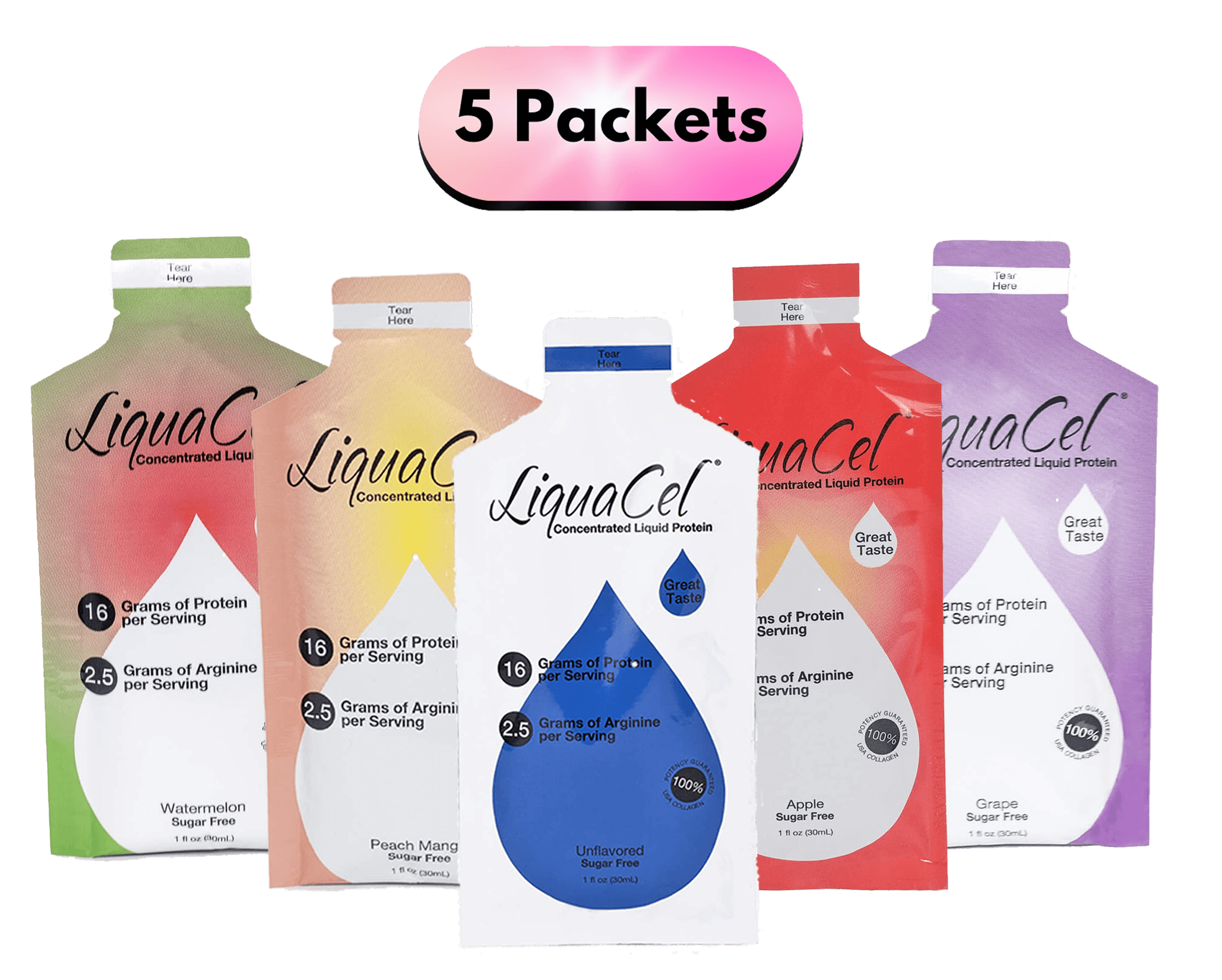 LiquaCel | Single Serving Packet | Variety Flavor