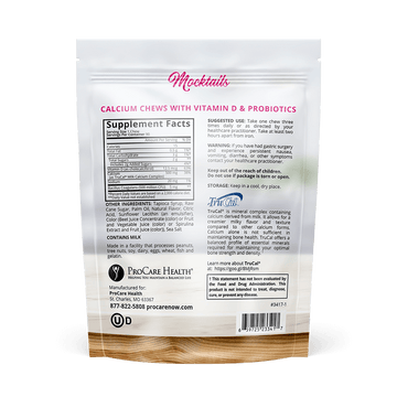 Calcium Soft Chew | Mocktails Assortment | 90 Count