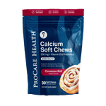 Calcium Soft Chew | Cinnamon Roll packaging showcasing bariatric calcium chews in a 30 count bag