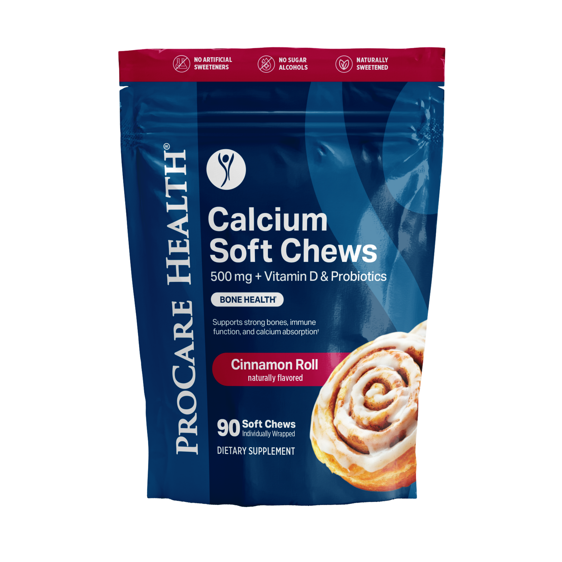 Calcium Soft Chew | Cinnamon Roll - Bariatric Calcium Chews in convenient 90 count pack