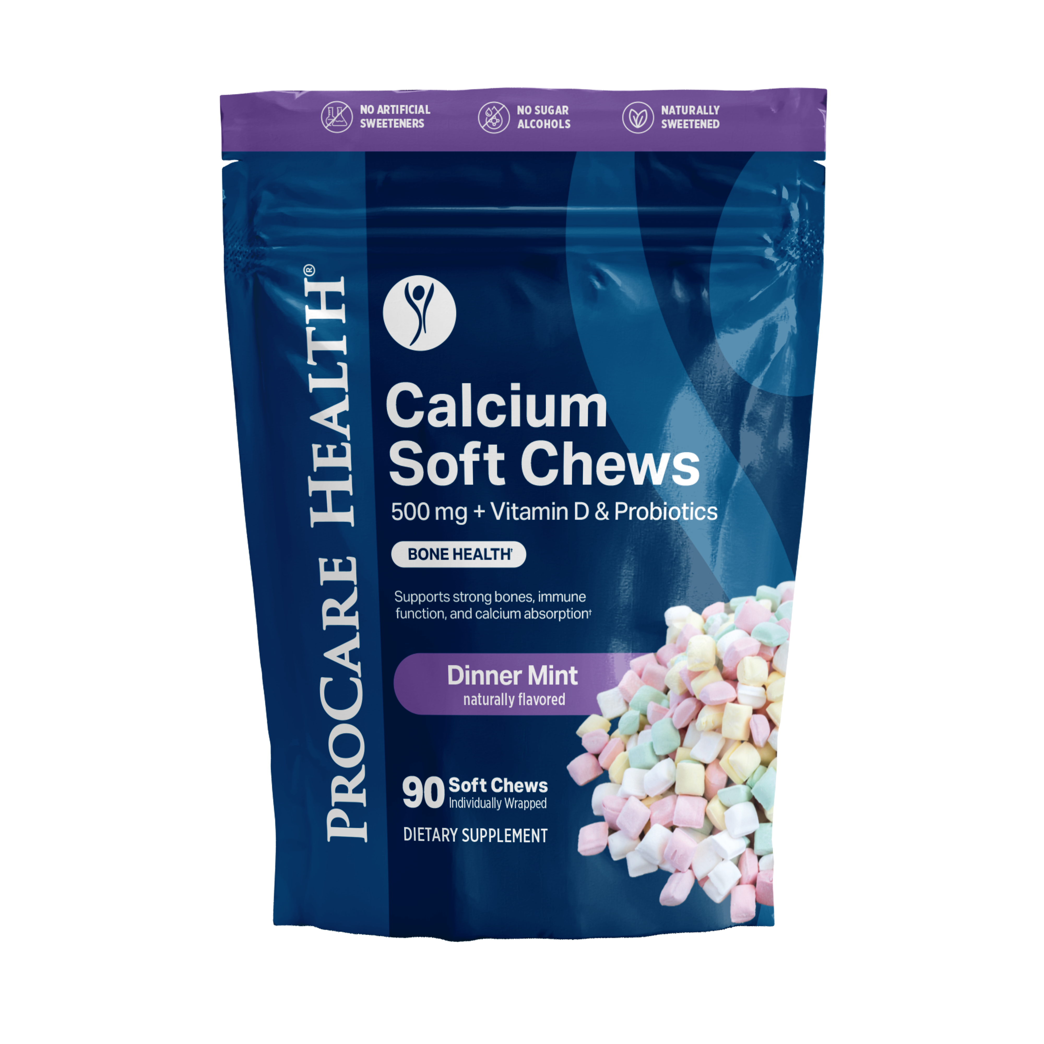 Calcium Soft Chew Dinner Mint for Daily Wellness | ProCare Health